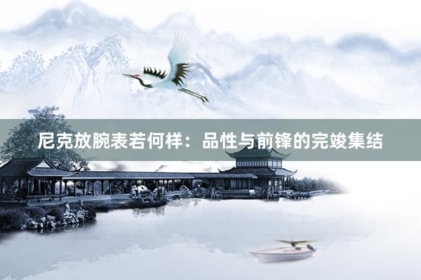 尼克放腕表若何样：品性与前锋的完竣集结